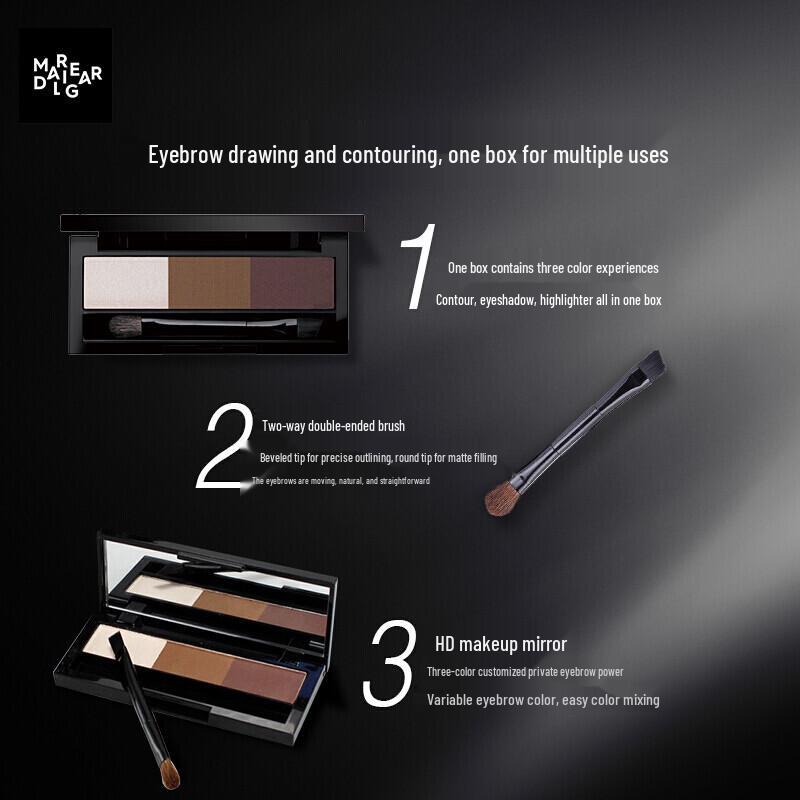 Marie Dalgar Impression Heroine 3-Color Brow Powder