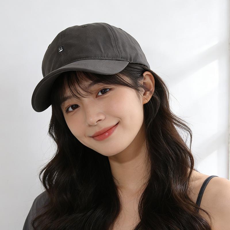 Versatile baseball cap Women's wide-brimmed soft-top cap Small sunscreen visor