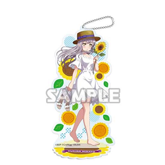 

Летняя вечеринка для девочек BanG Dream Girls Band 2019 Shibuya Marui Limited, акриловый брелок на подставке Yukina Minato Sunflower ver.