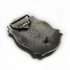Ethnic Style Oval Eagle Leather Belt Buckle with Flower Design
