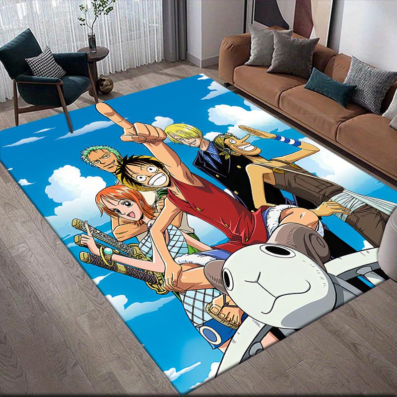 One Piece Colorful Art Square Area Rug, Non-Slip Floor Mat for Bedroom, Perfect Gift for One Piece Fans.chl