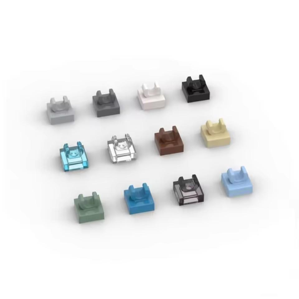 10pcs 15712 2555 1x1 Top with Clamp Block Moc Color Accessories Compatible with Brick DIY Children's Toy Assembly Gift Box