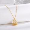 S925 Sterling Silver Woven Pearl Basket Necklace - Women's French Retro Luxury Clavicle Chain