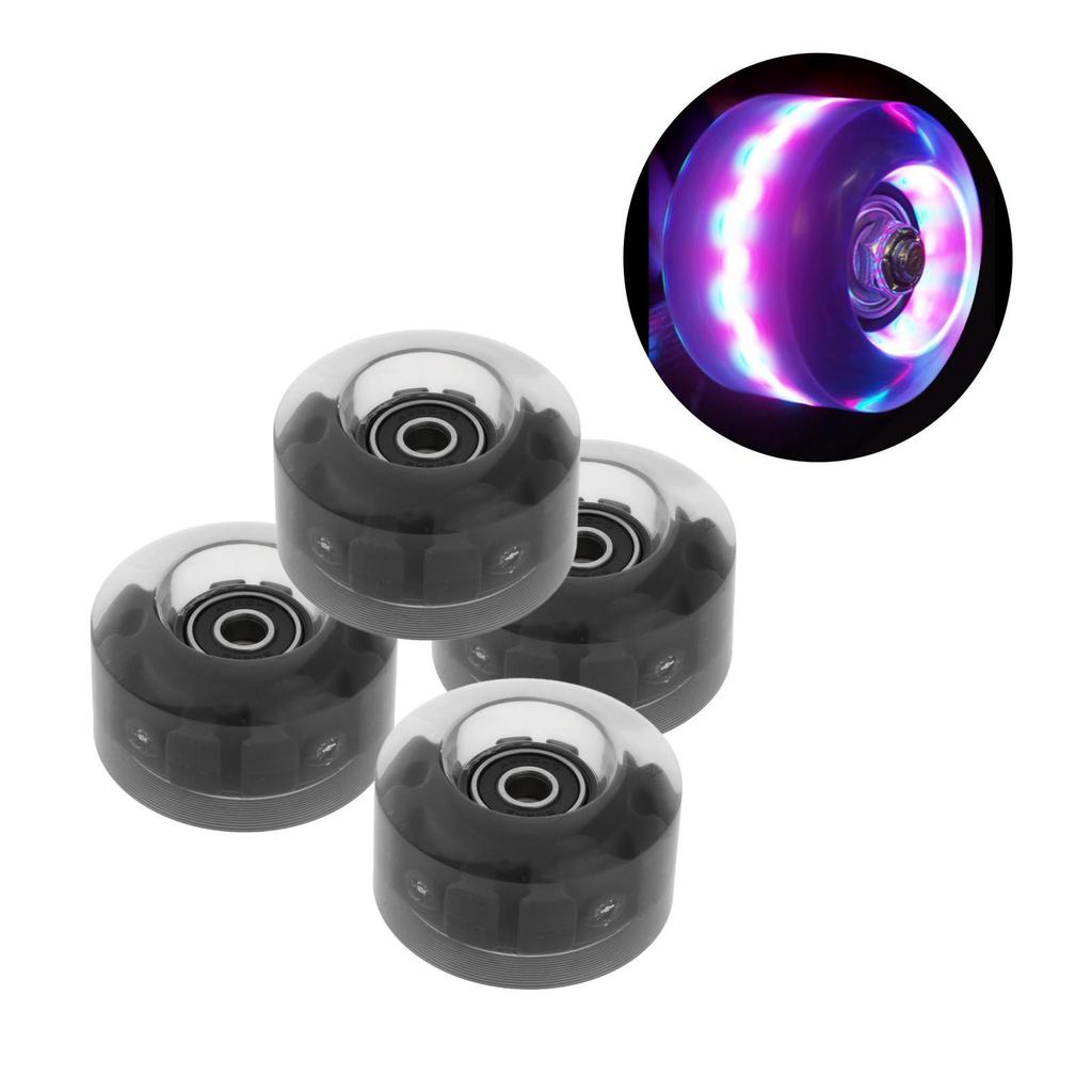 4 Packung Roller Skate Wheels with Bearings for Double Row Skateboard