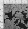 oneOone Cotton Cambric Gray Fabric Floral  Quilting Supplies Print Sewing Fabric By The Yard 42 Inch