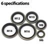 Universal Metal Rubber Washer Replacement Flat Ring Seal Gasket For Oil Drain Plug Gasket Assortment Kits Hardware Gaskets Tools