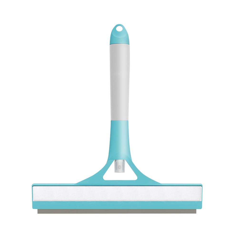 

Щетка для чистки, водосгон, скребок, швабра для мытья окон дома и автомобиля, инструмент для чистки стекла с бутылкой-распылителем синий