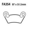 USERX Motorcycle Disc Brake Pads For FA354 POLARIS Ranger PPS UTV Sportsman 325 400 500 5701 800 900 1000