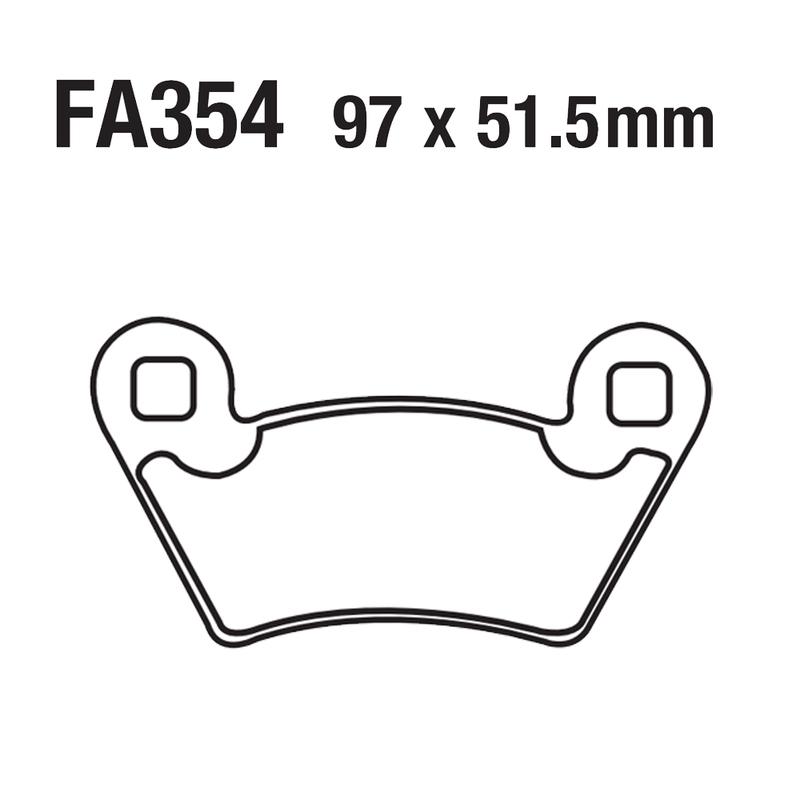 USERX Motorcycle Disc Brake Pads For FA354 POLARIS Ranger PPS UTV Sportsman 325 400 500 5701 800 900 1000