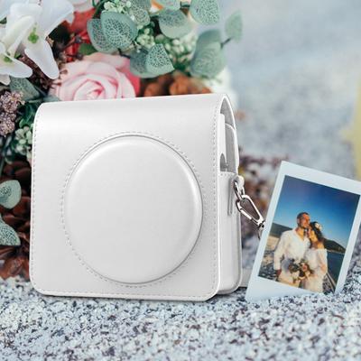 Vintage Camera Bag For FUJIFILM Instax SQUARE SQ1 PU Leather Case Pouch Carrying Protective Cover Cute Solid Color Shoulder Bag