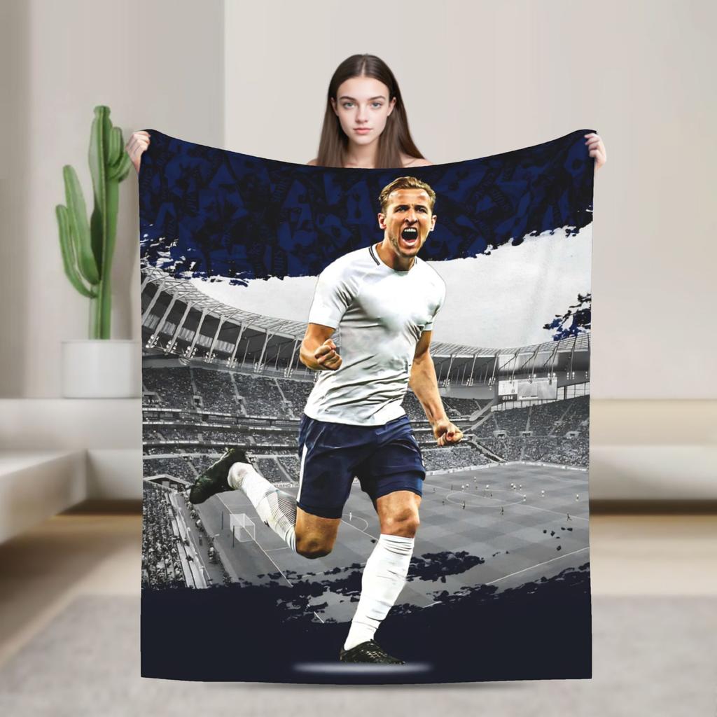 Kanes Fußball Soccer Fleece Decke Lustige Überwurfdecken für Zuhause cm Plüsch Dünne Steppdecke