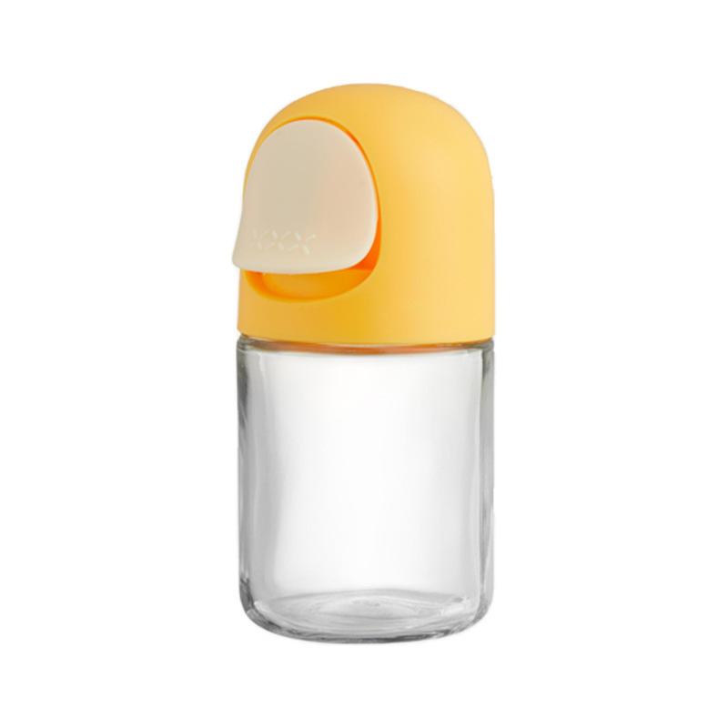 

Количественный резервуар для соли, кухонный прозрачный стеклянный резервуар для приправ, влагостойкий резервуар для приправ прессового типа, резервуар для хранения соли, куриной эссенции, перца 1pc