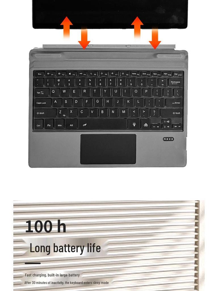 Dell 7320/K19M Backlit Wireless Keyboard Cover with Touchpad for Tablets