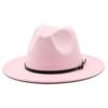 Vintage British Style Wool Felt Fedora Hat For Women With Wide Brim And Breathable Design