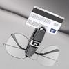Lijk1 ABS Car Glasses Clip Card Holder Ticket Clamp Auto Accessories For VW Golf Polo GTI Scirocco ID.3 Passat Tiguan CC Jetta Touareg