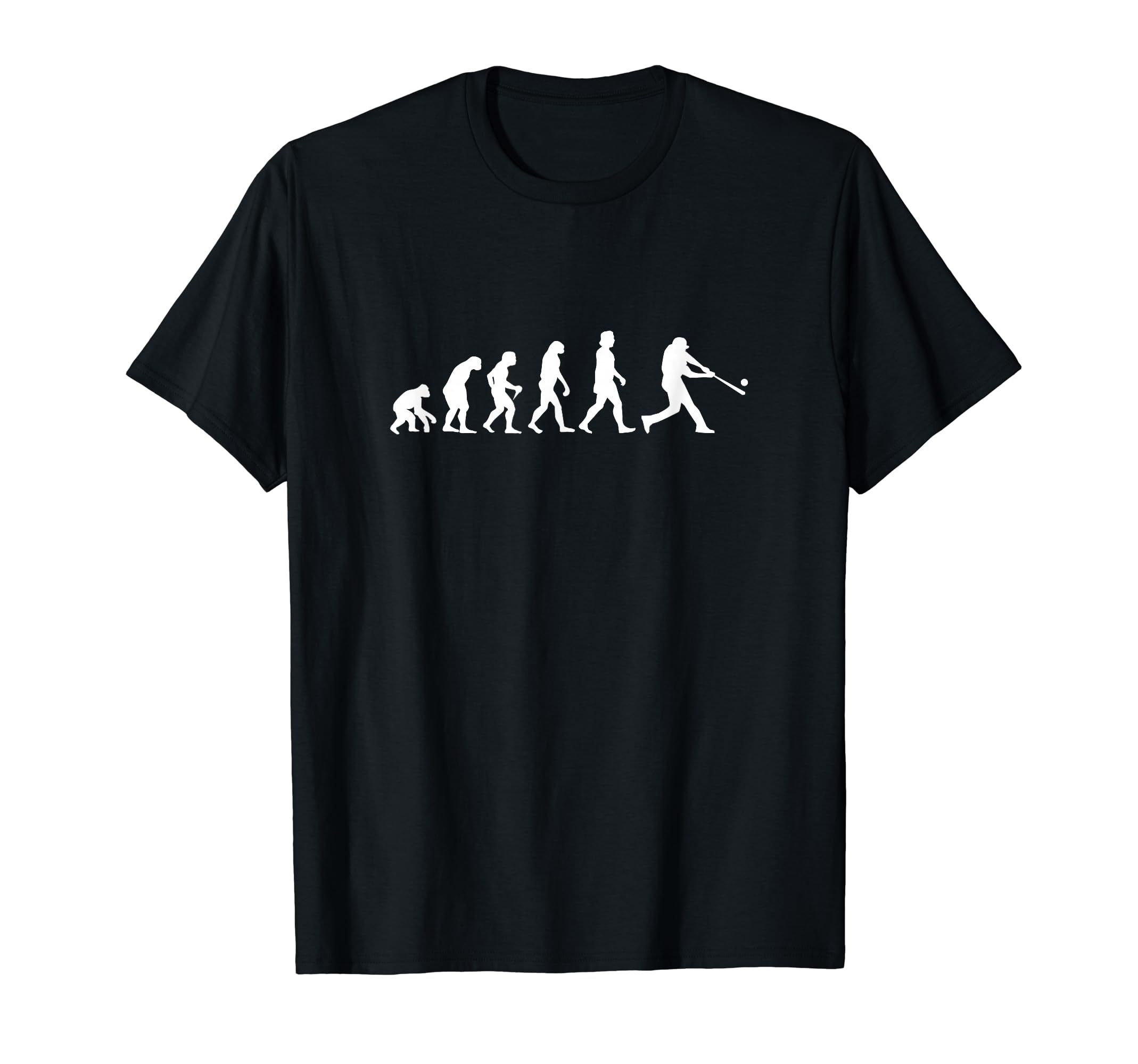 

Human Evolution Joke Baseball Baseball Amateur Baseball Club Baseball Fan Baseball Watch Funny Baseball Player Evolution T-Shirt