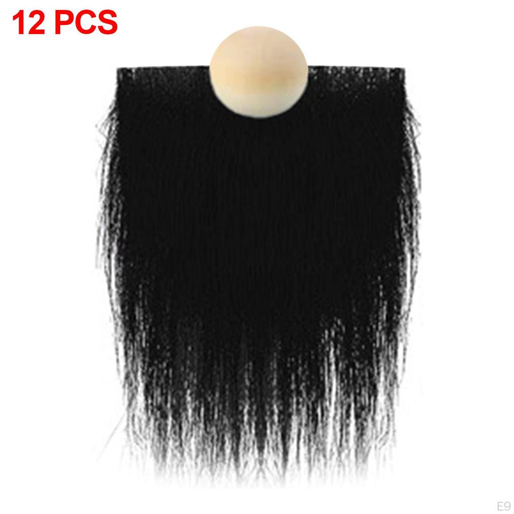 12 Pcs Gnome Beard Handmade Wooden Round Ball Unfinished Hardwood Balls for