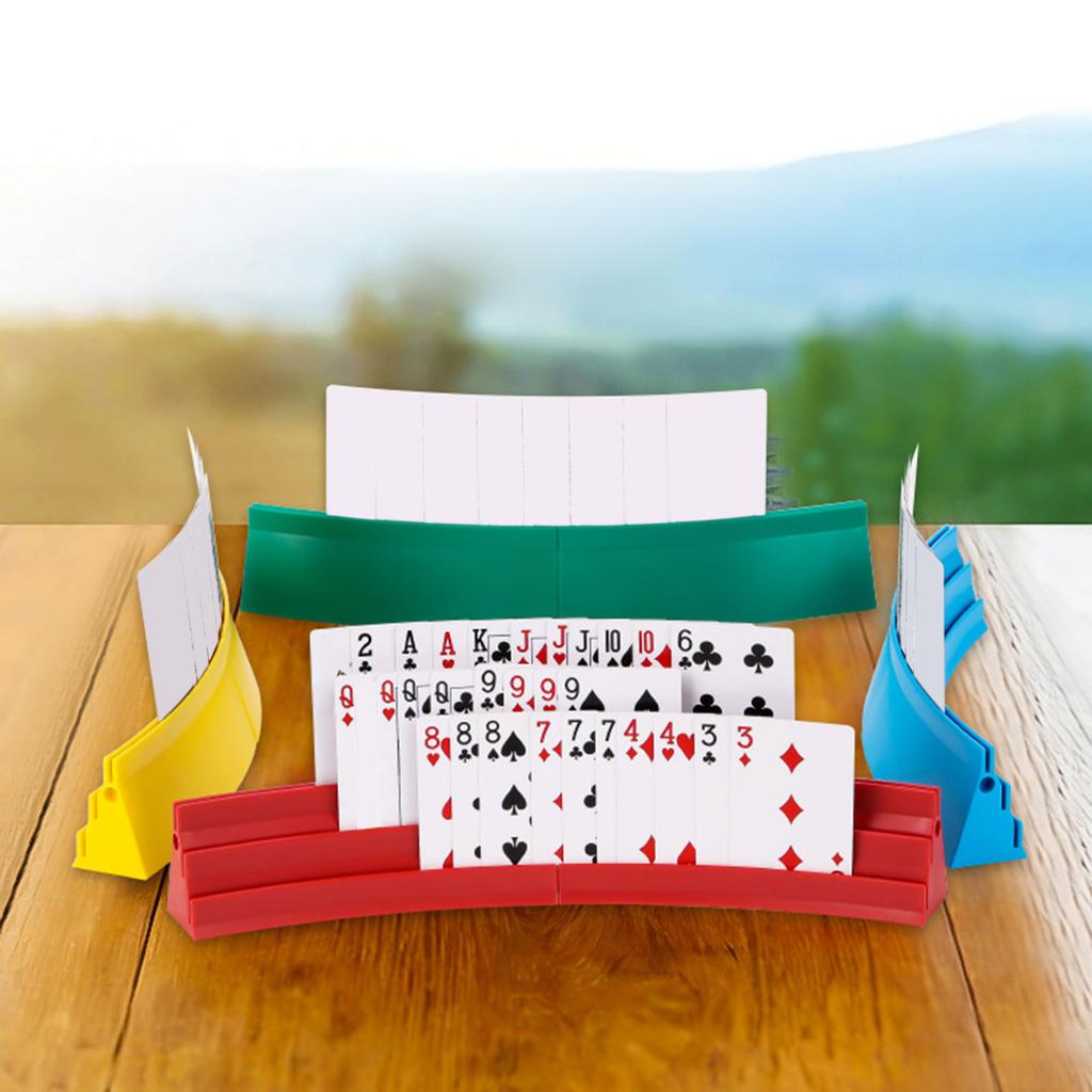 Spielkartenhalter Kartendeckständer Faltbarer Spielkartenhalter Ständer Brettspiel Pokerplätze Kartendeck für Kinder Ältere Einfache Bedienung