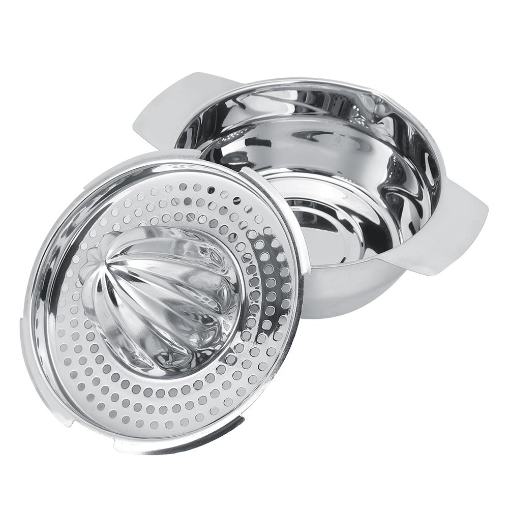 Manuelle Edelstahlpresse Zitrus Zitrone Orange Frucht Entsafter Extraktor Küchenbedarf