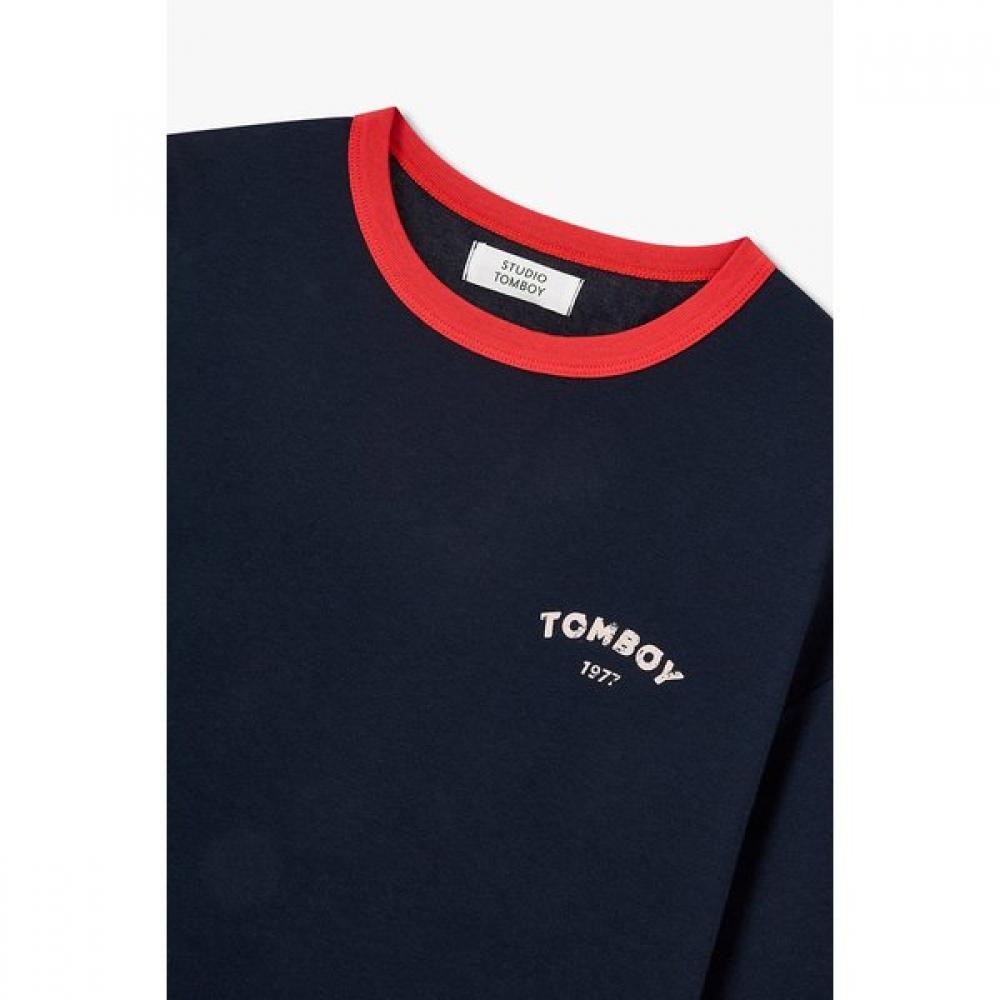 STUDIO TOMBOY Double Sided PrinT Ringer T shirT 9176222995ar