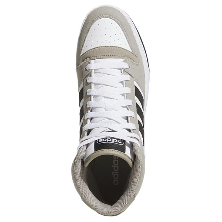 Adidas Break Start Comfortable Thin Sole Non-Slip Wear-Resistant Mid-Top Skate Shoes Unisex Sneakers Gray White Black JI3406