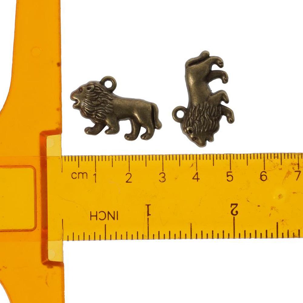 Alloy Lion Pendants Antique Silver Cartoon Animal Style Angrily Lion Pendant  DIY Accessories
