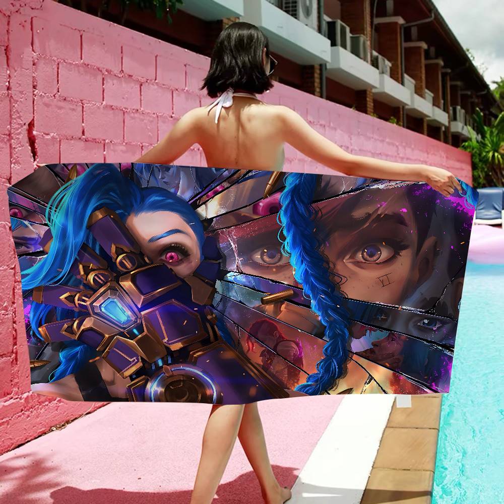 Game J-Jinxs Microfiber Beach Towel Absorbent Quick Dry Soft Yoga Swimming Resort Mountain Climbing Towel