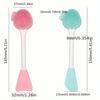 1Pcs Facial Cleansing Brushes Includes a Dual-Headed Brush for Facial Cleansing And a Nose Brush. A Multifunctional Dual-Headed Brush