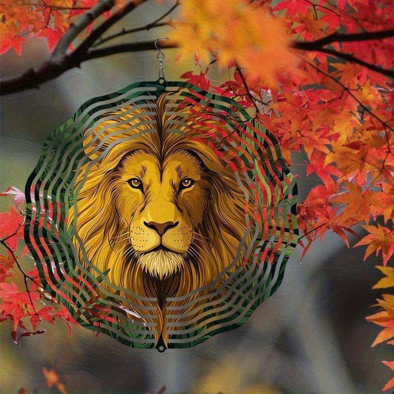 Balkon Bahçe Dekoru için 360 Derece Kancalı 10 İnç Asılı Rüzgar Gülü İlkbahar Yaz Dış Mekan Süsü