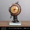 Clock Globe Desktop Ornament Resin Office Home Living Room Children's Room Desk Decoration Creative Decoration