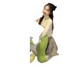 Big-Eyed Dinosaur Plush Sleep Pillow: Long-Legged Cuddly Doll Gift for Girls' Birthdays