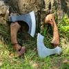 New 65 Manganese Steel High-quality Forged Wide-mouthed Outdoor T Actical Axe Convenient Camping Firewood Splitting Hand Tool