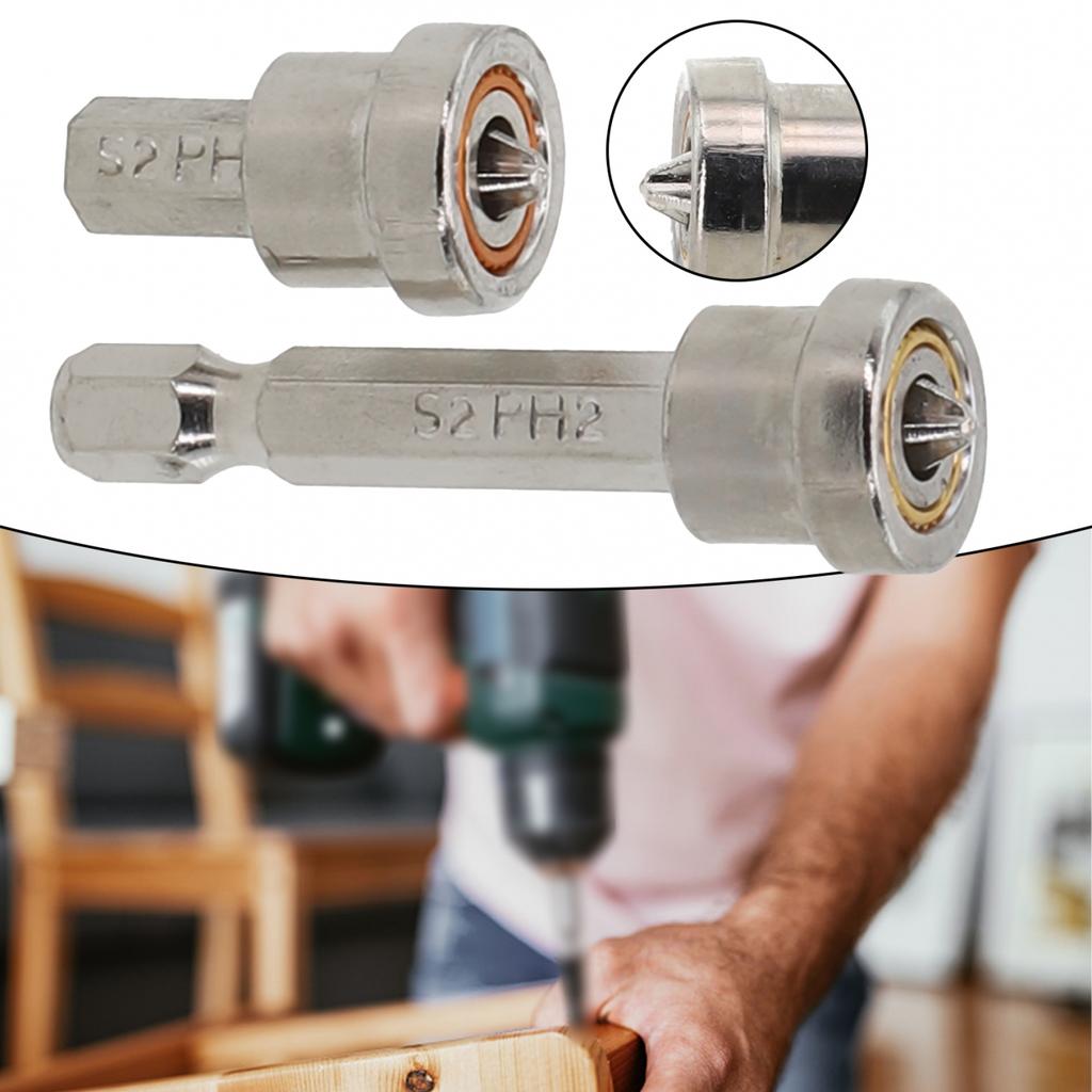 Fixations à vis pratiques et efficaces avec embouts magnétiques et antidérapants