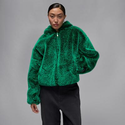 Jordan Air Jackets Women s Peacock Stone Color Hooded Moderate Other S