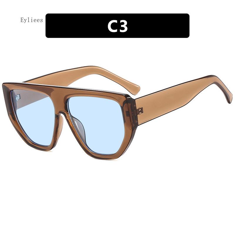 Square Large Size Men'S Sunglasses Retro Women Suneyeglass Sunscreen Luxury Replica  Sunglasses For Men