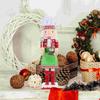 Wooden Christmas Soldier Nutcracker Nament Figurine Miniature Craft Decoration Xmas Home Decor Gift Idea Statue Toy Artwork
