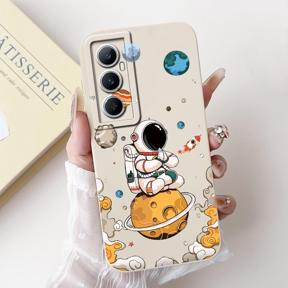 Funda For Realme C65 RMX3910 Back Cover For Realme C65 4G Case Shockproof Luxury Flowers Cute Cartoon Cool Silicone Bumper Coque