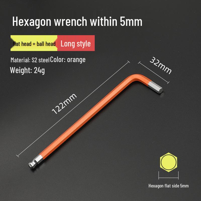 Bangyuan Industriequalität Farbiger Sechskantschlüsselsatz (1.5-10MM)