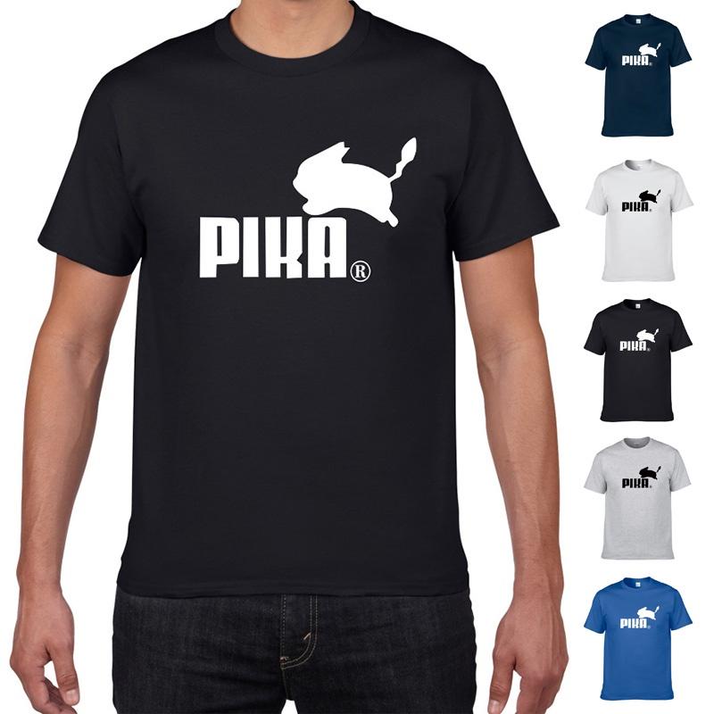 Pika Cartoon Pikachu Funny Anime Logo Men Women Tshirt Multicolor