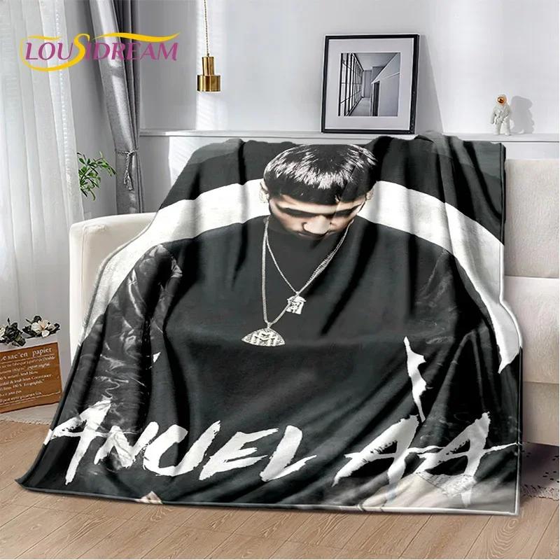 Free Anuel AA Rapper Hip Hop Soft Blanket,Soft Throw Blanket for Home Bedroom Bed Sofa Picnic Travel Cover Child Gift