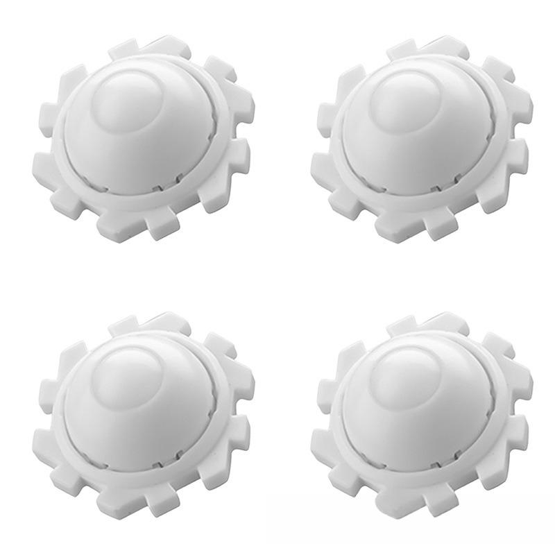 4pcs/set Rotating Storage Box Caster Ball Universal Trash Can Bottom Wheel Pulley Self-Adhesive Furniture Rollers