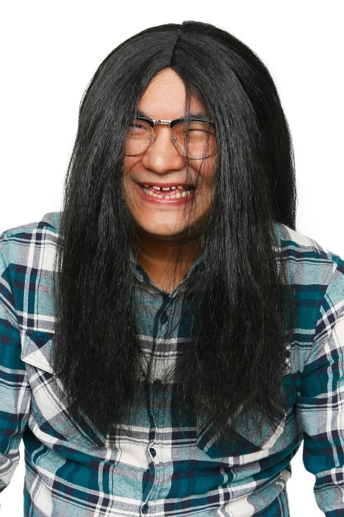 Clearstone Katsland Cosplay Halloween Long Black Black Wig, Hair, Unisex,