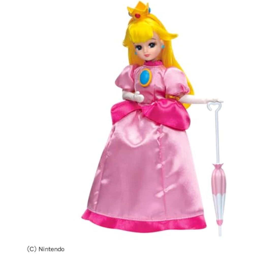TAKARA TOMY (TAKARA TOMY) Licca-chan Doll Super Mario Licca-chan Peach Princess Style Dress Up Pl...