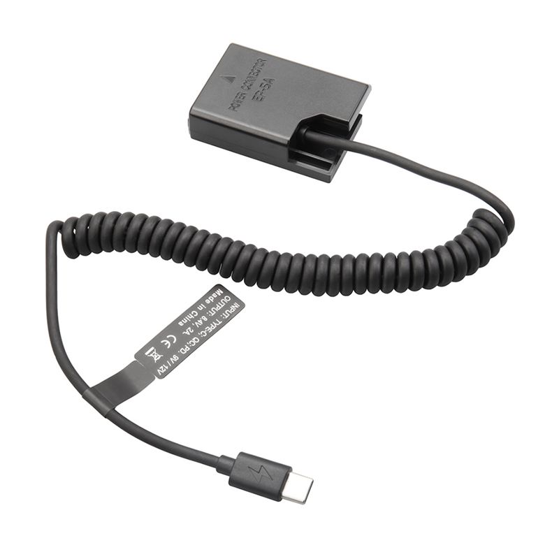Top!EL14 Dummy Coupler Battery Type-C Spring Cable for D3100 D3500 D5100 D5200 D5300 D5600 P7000 P7100 P7700 P7800