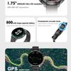 800mAh Large Battery 1.75" AMOLED Fitness 110+ Sports Modes BT Call Health Monitor Outdoor GPS Sports Tracking Smartwatch Men