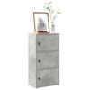VidaXL Bookcase Concrete Grey 40x24x77 Cm Engineered Wood, Bookshelf, Storage Rack, Book Support, 860367