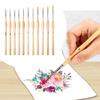 11Pcs Detail Paint Brushes Set for Art Painting Miniature Brush for Acrylic Watercolor Gouache Oil and Face Painting