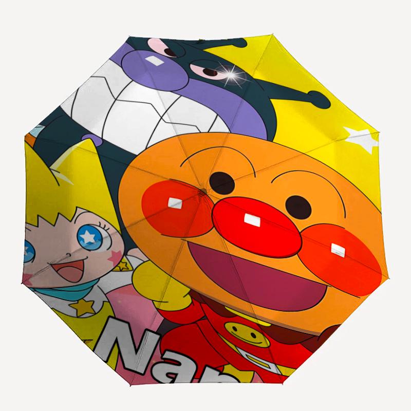 Personalized Name A-Anpanman Print Umbrella - Automatic Open/Close, Eight-Rib Durable Frame, Automatic Folding Umbrella