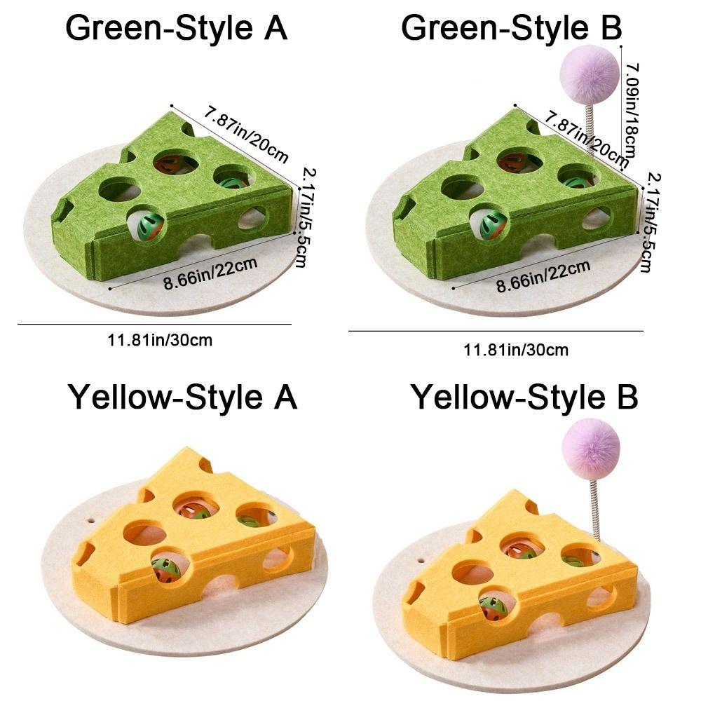 Felt Cat Puzzle Toy Interactive Cat Hole Digging Toy Funny Teasing Cat Box Educational