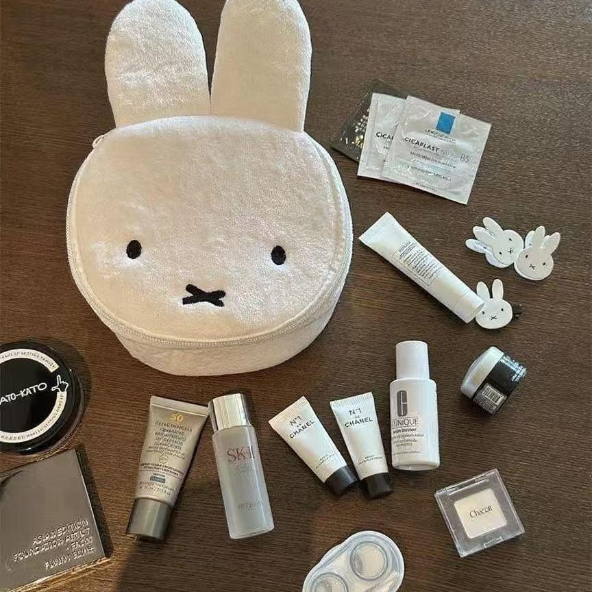 Kawaii Miffy Cute Cute Boris Storage Bag Large Capacity Handbag Multifunctional Portable Camera Bag Gift Toy for Girl